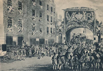 Wejście królowej Wiktorii do miasta w drodze do Guildhall, 9 listopada 1837, 1948.