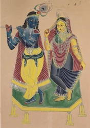 Radha i Kryszna, 1800.