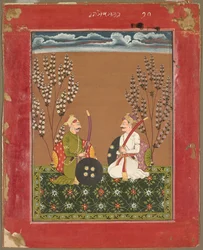Raga Suramananda, strona z serii Ragamala, ok. 1750.