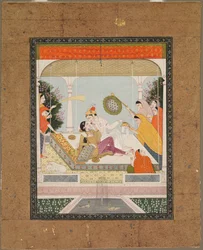 Raja ze swoim ukochanym, ok. 1790 - 1800.