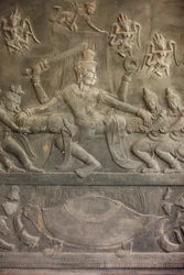 Rzeźba Ramajana, Siem Reap, Kambodża