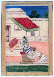 Ramkali Ragini, Album Ragamala, Szkoła Radżastanu, XIX w.