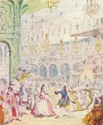Randulph i Hilda tańczą w Rotundzie w Ranelagh Gardens, 1842, 1903