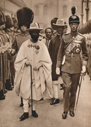 Ras Tafari, książę regent Etiopii cesarz Haile Selassie z księciem Yorku, 1924