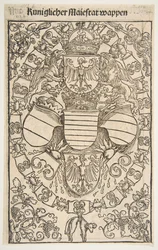 Recto: Herb Maksymiliana I jako króla Rzymian, verso: Herb Floriana ..., 1502.