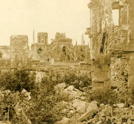 Katedra w Reims, Reims, północna Francja, c1914-c1918