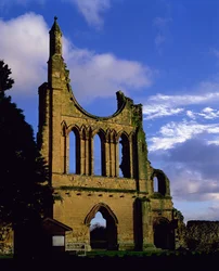 Pozostałości fasady, Opactwo Byland, North Yorkshire (zdjęcie)