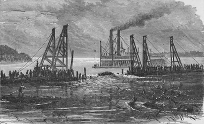 Usuwanie zaczepów przez pogłębianie, 1883