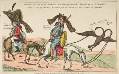 Radosny i triumfalny powrót pruskich Don Kichotów do Niemiec po podboju..., ok. godz. 1792.