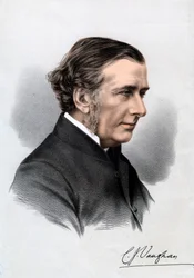 Wielebny Charles John Vaughan, dyrektor Harrow i dziekan Llandaff, XIX wiek