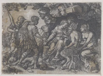 Odwrócona kopia Tetydy i Chirona, 1546.
