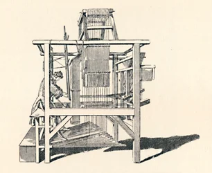 Tkacz wstążek w swoim krośnie, 1747, 1904
