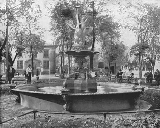 Rice Park, St Paul, Minnesota, USA, ok. 1900.