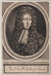 Robert Boyle, irlandzki fizyk i chemik, ok. 1680