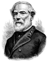 Robert E Lee, generał konfederatów wojny secesyjnej, ok. 1880 r