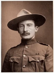 Robert Stephenson Smyth Baden-Powell, brytyjski żołnierz, ok. 1900 r.