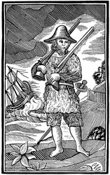 Robinson Crusoe, szlif książkowy, XVIII w. 1964