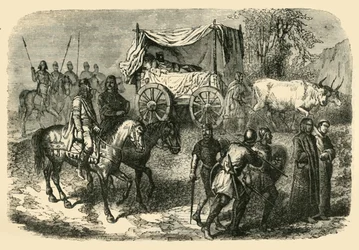 Roi Faineant Królewski Sluggard z rasy Merowingów, VII wiek, 1890.