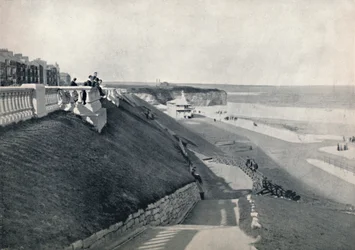 Roker - Plaża, od tarasu, 1895
