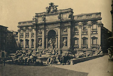 Roma - Fontanna di Trevi, 1910