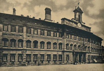 Rzym - Pałac Montecitorio, 1910.
