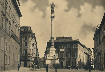 Rzym - Schody Hiszpańskie, 1910