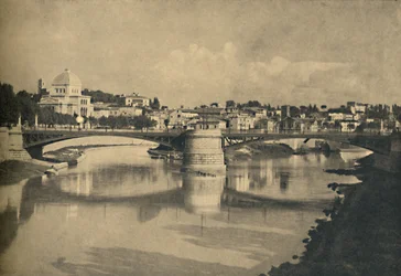 Rzym - Ponte Garibaldi, 1910.