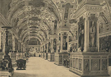 Roma - Watykan - Czytelnia Biblioteki, 1910