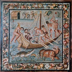 Rzymska mozaika promu, II wiek