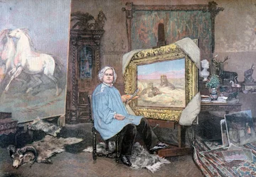 Rosa Bonheur w swojej pracowni, 1893