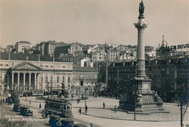 Plac Rossio, Lizbona, Portugalia, 1936
