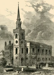 Kościół Rotherhithe, 1750, c1878.