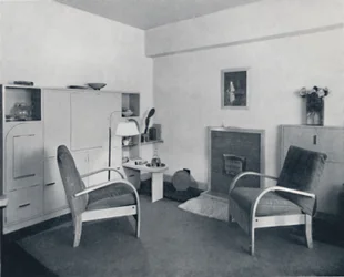 Rowley Gallery of Decorative Art Ltd - Połączona jadalnia z salonem zamknięta, 1939