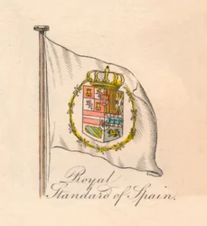 Królewski sztandar Hiszpanii, 1838