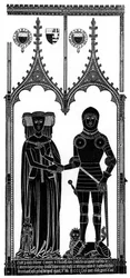 Tarcie średniowiecznego mosiądzu rytego, c1421 1901