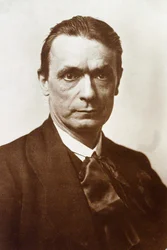 Rudolf Steiner, austriacki filozof, myśliciel społeczny i ezoteryk, 1916