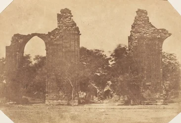 Ruiny w Starym Delhi, lata 50. XIX wieku.