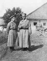 Rosyjscy generałowie Gurko i Brusiłow, 1917