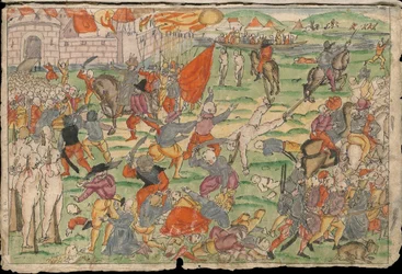 Rosyjskie okrucieństwa w Inflantach w lipcu i sierpniu 1577 r. Ze zbioru wiadomości Johanna Jakoba Wicka