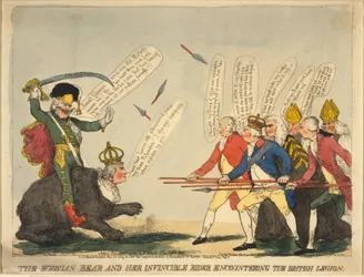 Rosyjski niedźwiedź i jej niezwyciężony jeździec, 1791