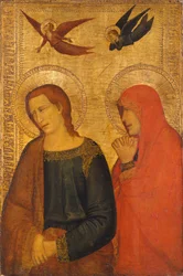 Święci Jan Ewangelista i Maria Magdalena, ca. 1335-45.