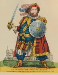 Samuel Phelps, 1804-1878 jako Falstaff, c1860, 1948.