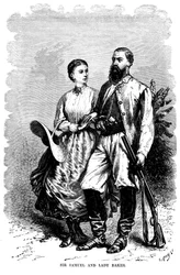 Samuel White Baker 1821-1893, angielski odkrywca i działacz przeciw niewolnictwu, 1874
