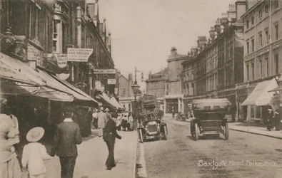 Sandgate Road, Folkestone, koniec XIX-początek XX wieku