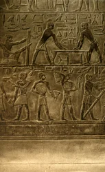 Saqqara - Grób malowideł ściennych Ti, c1918-c1939.