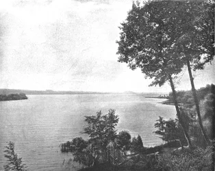 Saratoga Lake, Saratoga, stan Nowy Jork, USA, ok. 1900.