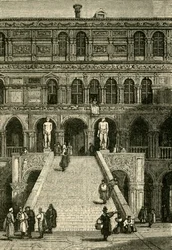 Scala dei Giganti w Pałacu Dożów, Wenecja, 1890.