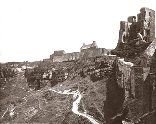 Zamek Scarborough, North Yorkshire, 1894.
