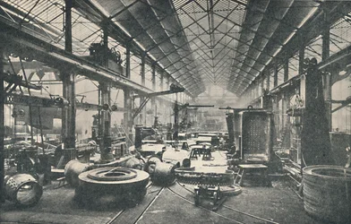 Scena w kotłowni, ok. 1917 r.