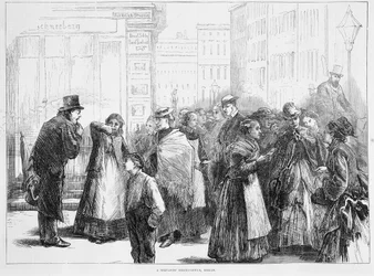 Biuro wynajmu sług, Berlin, Niemcy, 1874